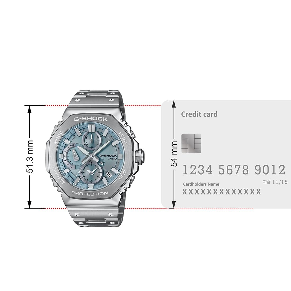 Casio G-Shock GMC-B2100AD-2ADR Bluetooth Analog Blue Dial Men (G1630) - Image 4